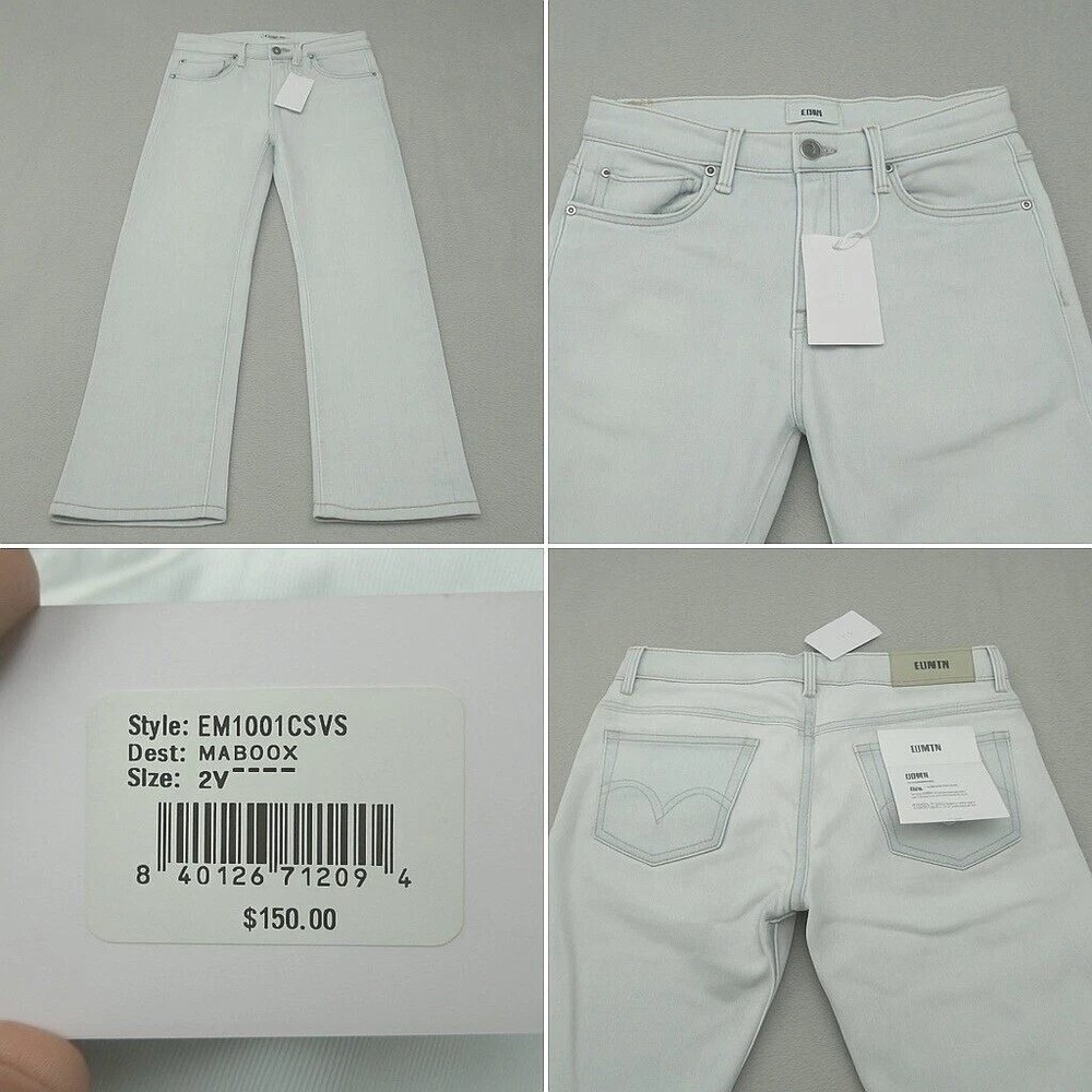 Edwin Jeans Mens 29x32 Light Denim Maddox Straight‎ Thermal Wicking $158 NWD